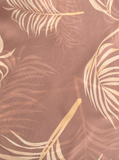 Rose Nude Palm Print Scarf/Sarong Set