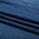 Denim Blue Solid Knit