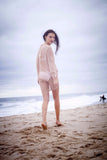 Let the Sea Set You Free Knit Cardigan as Bikini Cover Up on beach